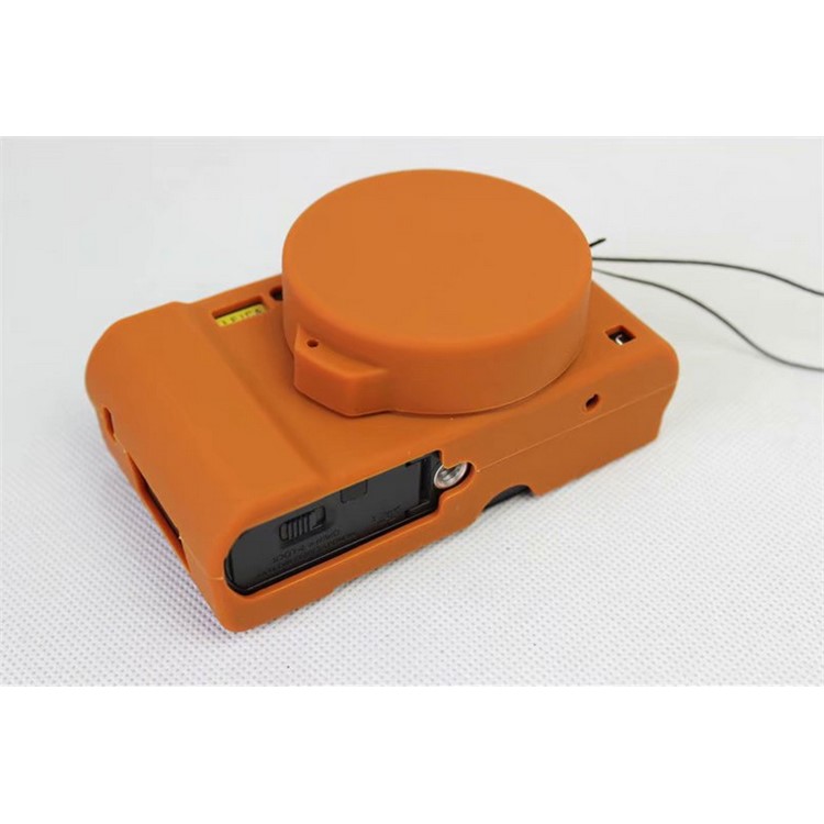 Flexible Silicone Protective Camera Skin Case Cover for Panasonic DMC-LX10 - Brown-11