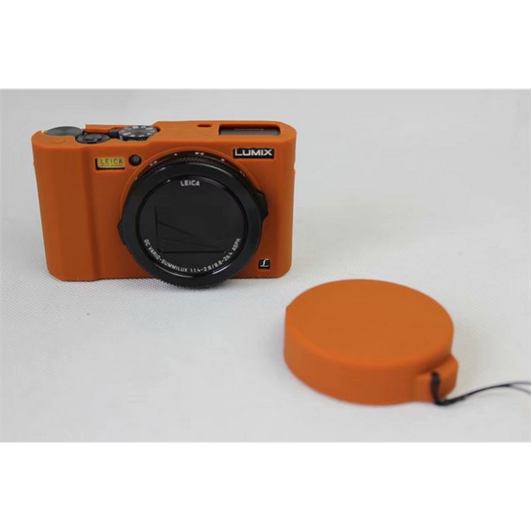 Flexible Silicone Protective Camera Skin Case Cover for Panasonic DMC-LX10 - Brown-2