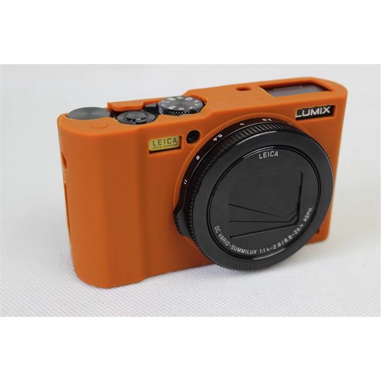 Flexible Silicone Protective Camera Skin Case Cover for Panasonic DMC-LX10 - Brown-4