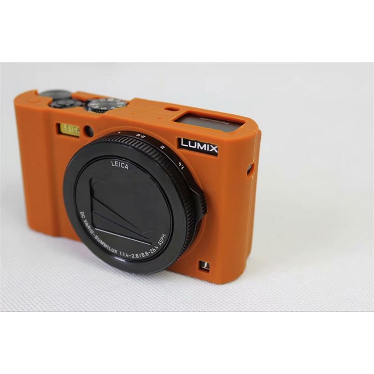 Flexible Silicone Protective Camera Skin Case Cover for Panasonic DMC-LX10 - Brown-5