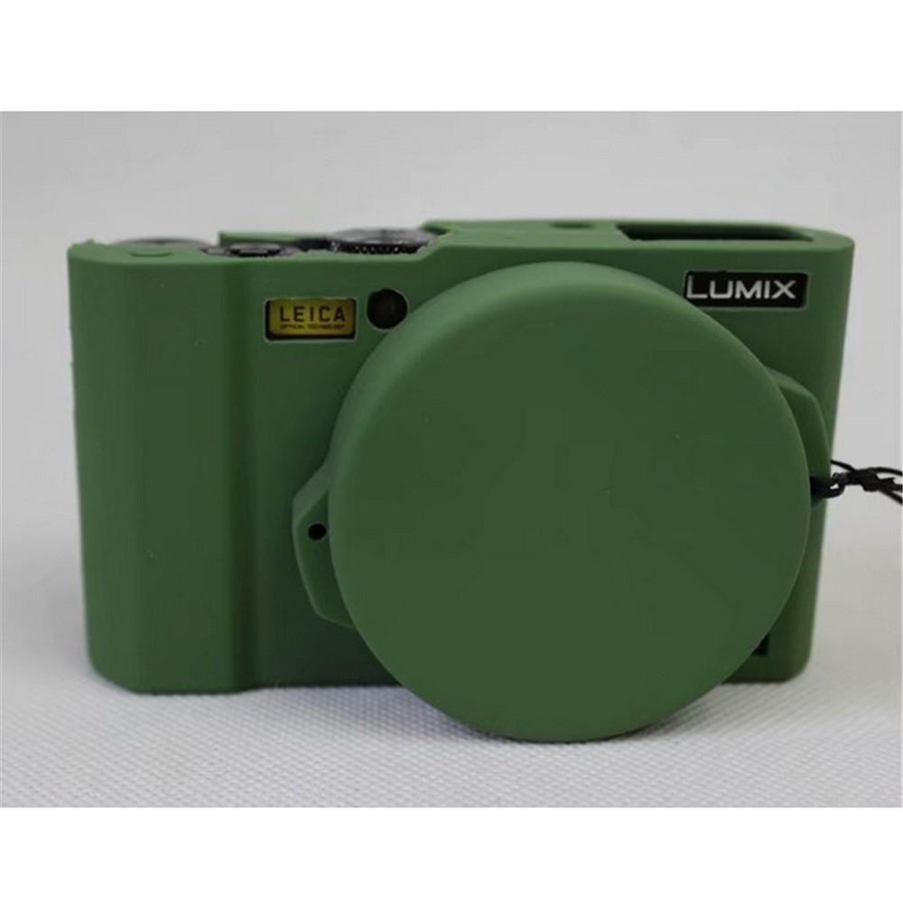 Soft Silicone Camera Protector Shell Case for Panasonic DMC-LX10 - Green-1