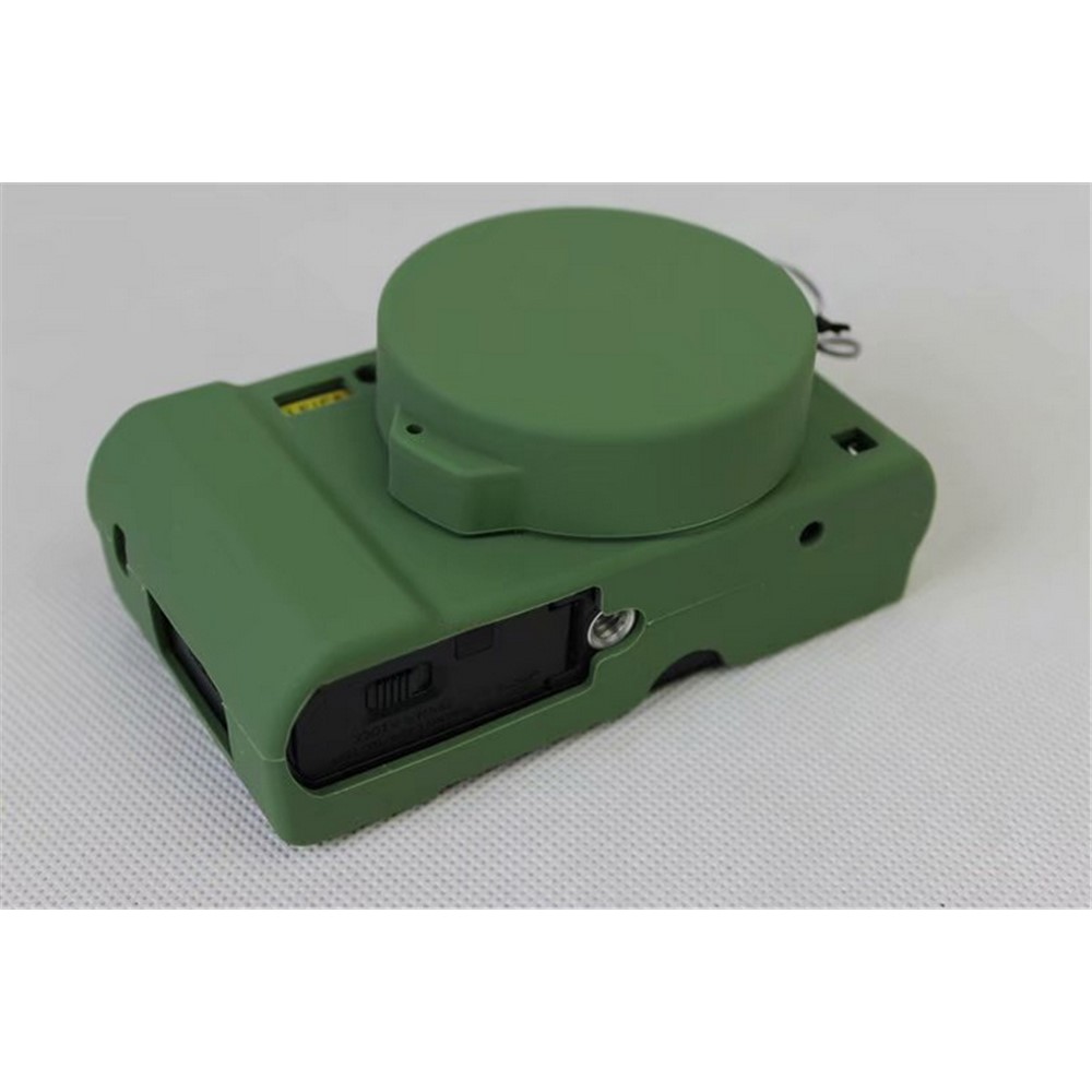 Soft Silicone Camera Protector Shell Case for Panasonic DMC-LX10 - Green-12