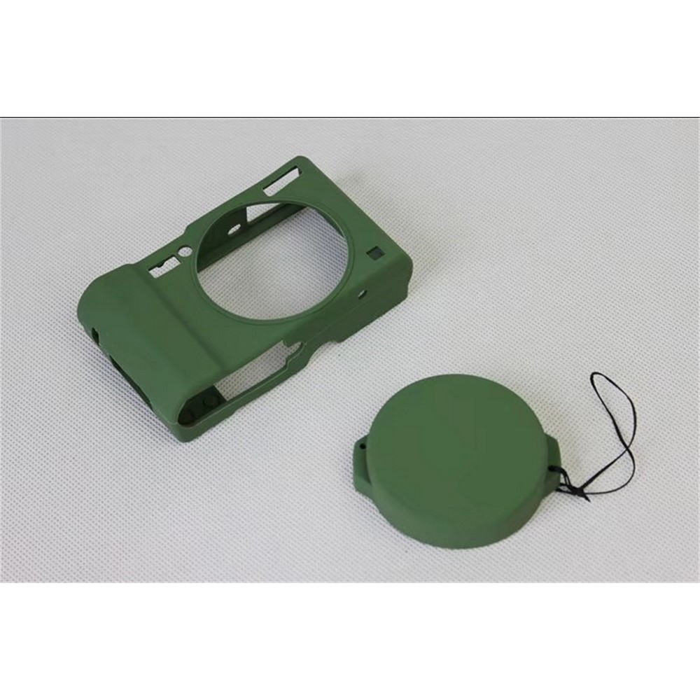 Soft Silicone Camera Protector Shell Case for Panasonic DMC-LX10 - Green-14
