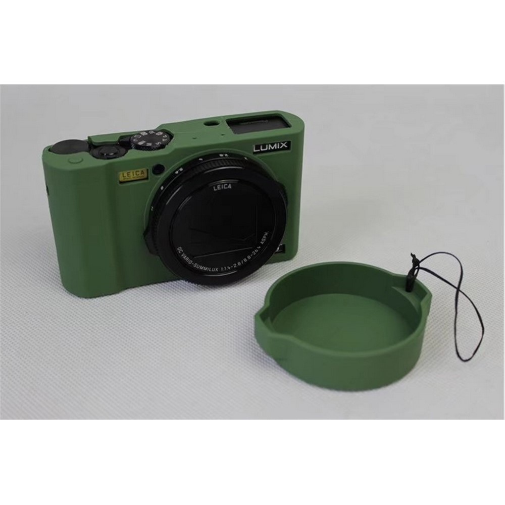Soft Silicone Camera Protector Shell Case for Panasonic DMC-LX10 - Green-2