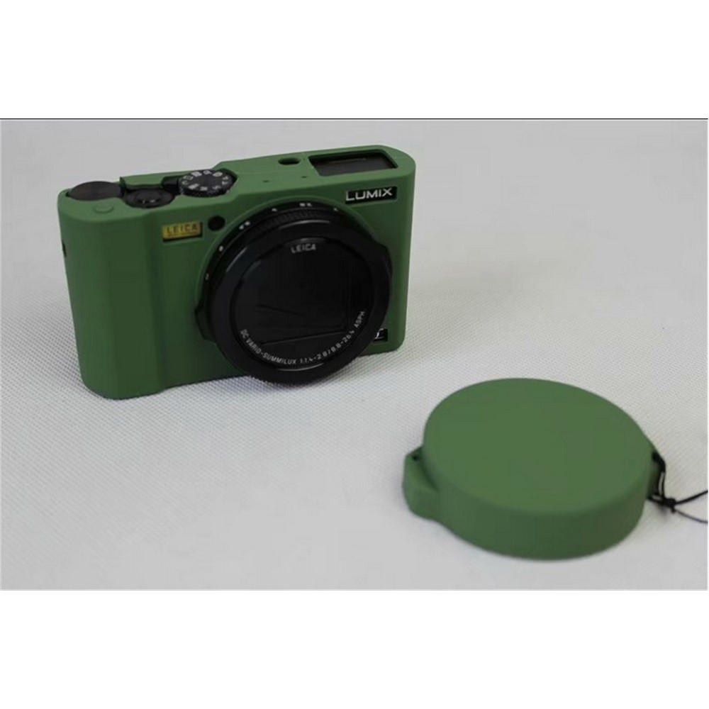 Soft Silicone Camera Protector Shell Case for Panasonic DMC-LX10 - Green-3