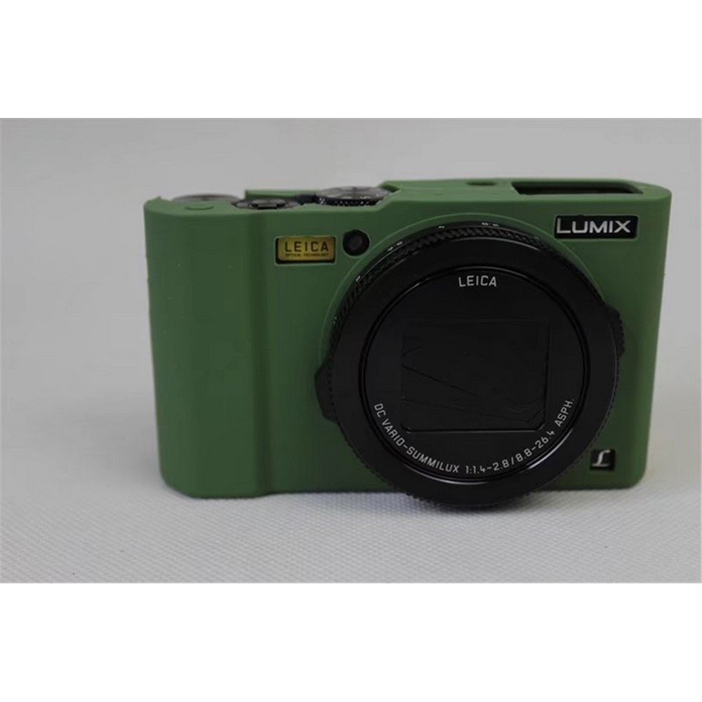 Soft Silicone Camera Protector Shell Case for Panasonic DMC-LX10 - Green-4