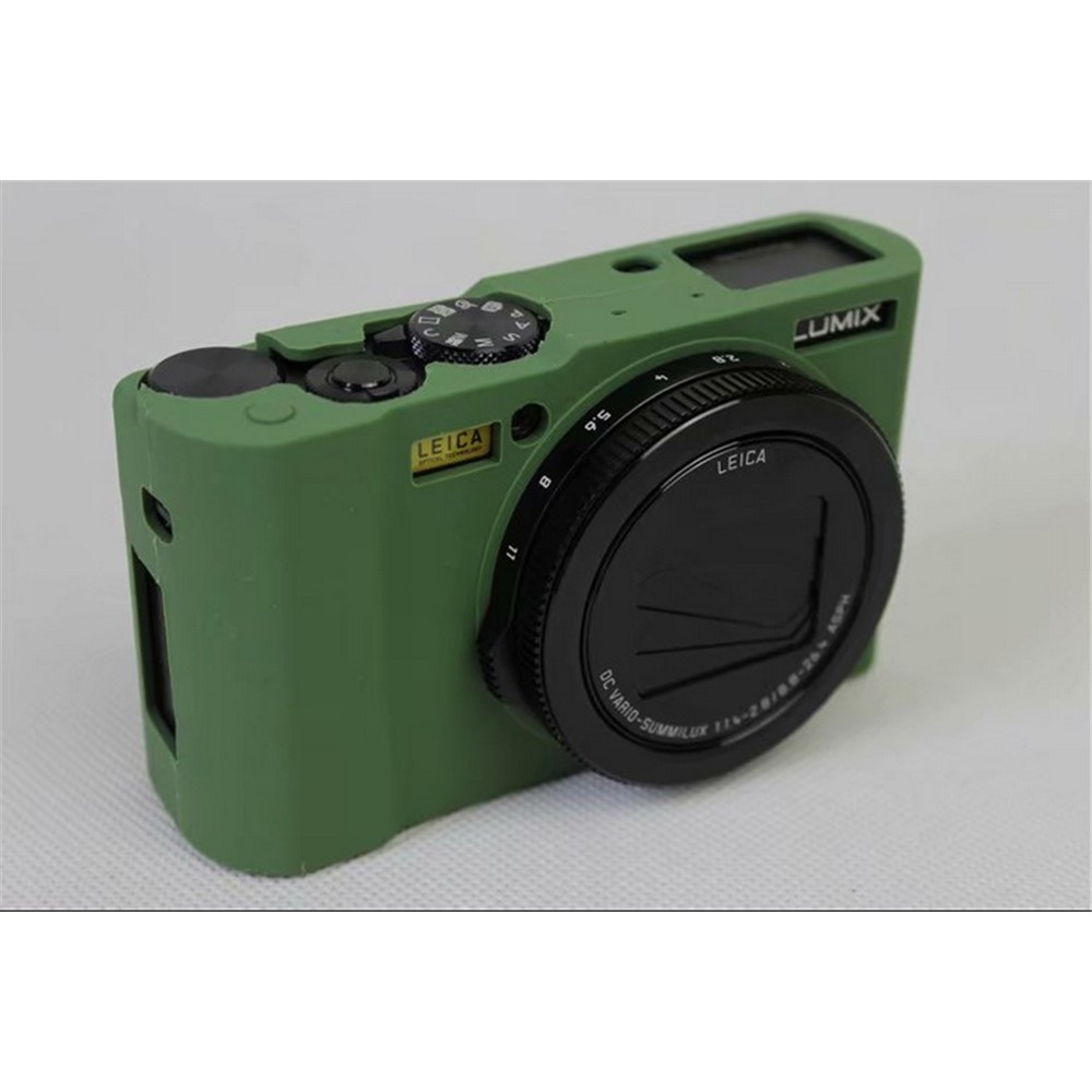 Soft Silicone Camera Protector Shell Case for Panasonic DMC-LX10 - Green-5