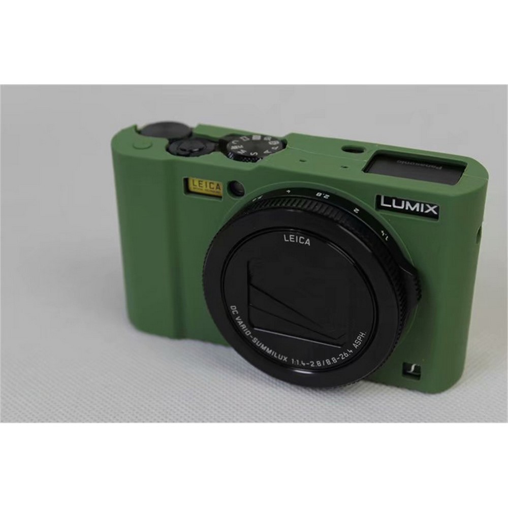 Soft Silicone Camera Protector Shell Case for Panasonic DMC-LX10 - Green-6