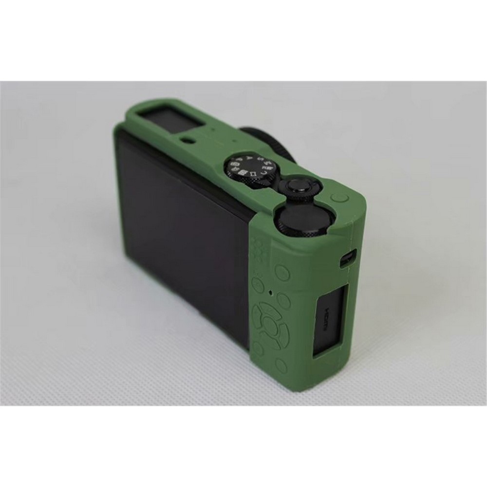 Soft Silicone Camera Protector Shell Case for Panasonic DMC-LX10 - Green-7
