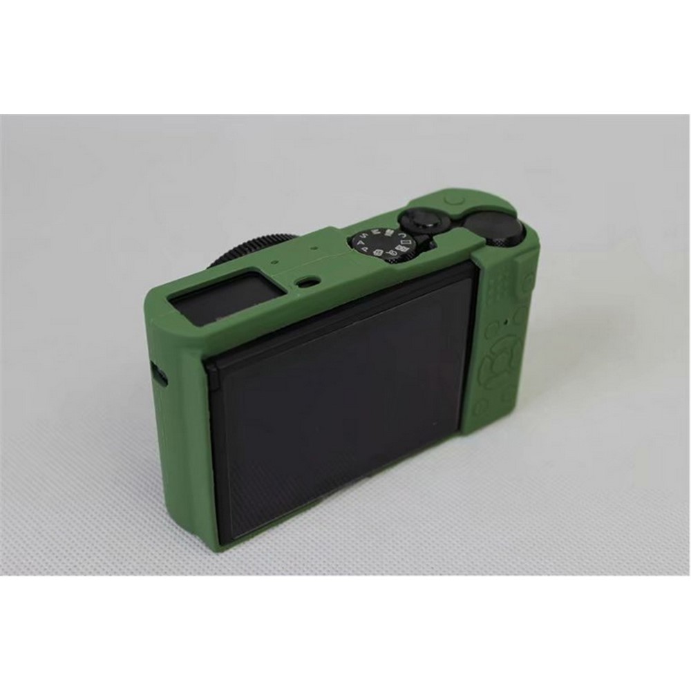 Soft Silicone Camera Protector Shell Case for Panasonic DMC-LX10 - Green-8