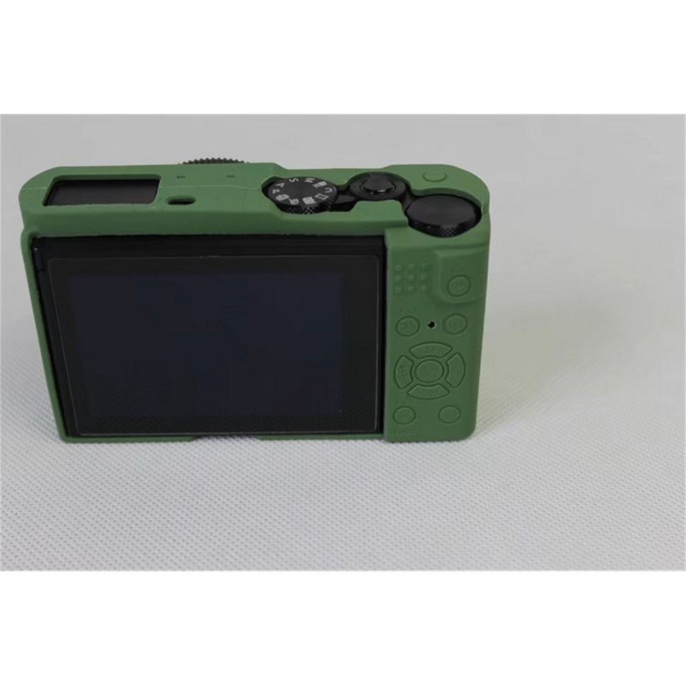 Soft Silicone Camera Protector Shell Case for Panasonic DMC-LX10 - Green-9