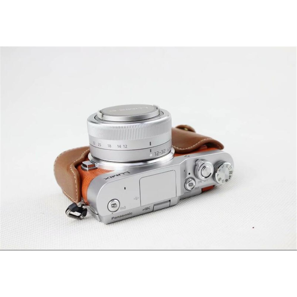 Brown - Genuine Leather Half Camera Protection Case for Panasonic GF7/GF8/GF9/GF10-6