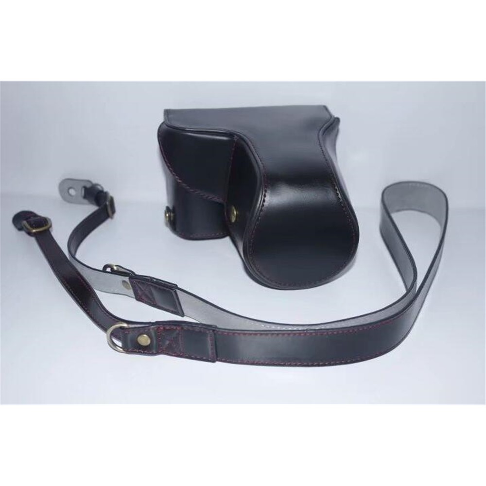 PU Leather Protective Camera Case Bag for SONY ILCE-6000/ILCE-6300/a6000/a6300 18-55mm - Black-10