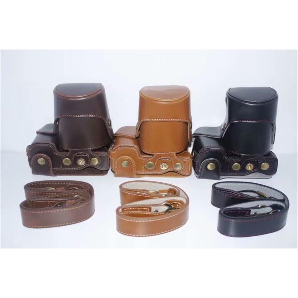 PU Leather Protective Camera Case Bag for SONY ILCE-6000/ILCE-6300/a6000/a6300 18-55mm - Black-20