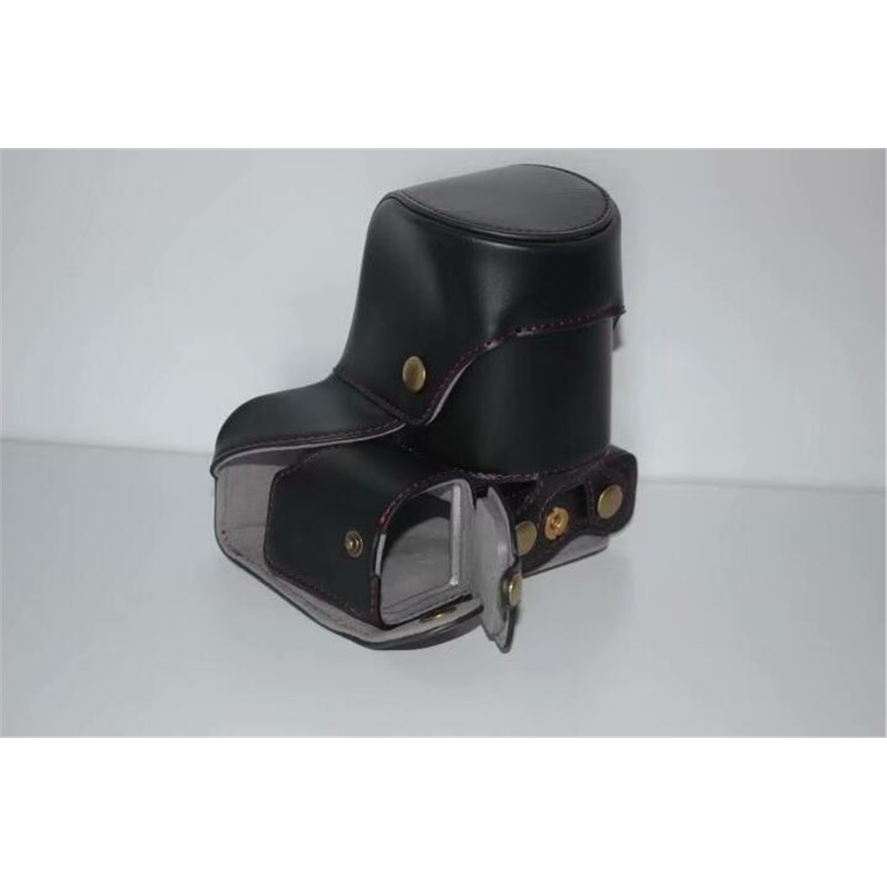 PU Leather Protective Camera Case Bag for SONY ILCE-6000/ILCE-6300/a6000/a6300 18-55mm - Black-7