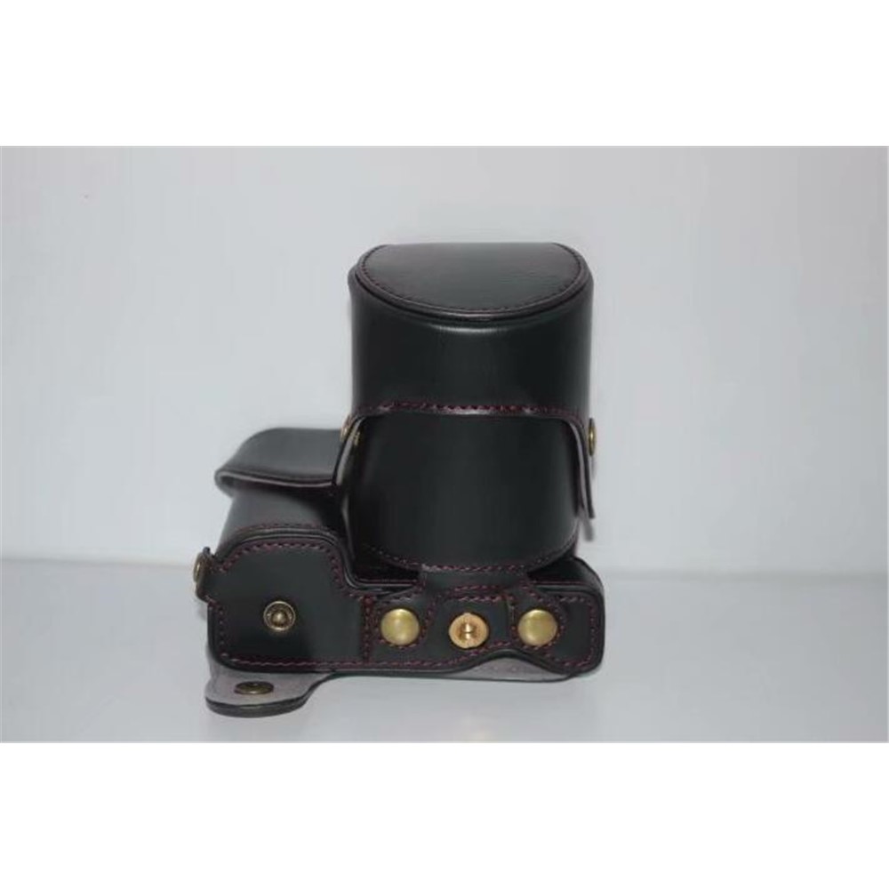 PU Leather Protective Camera Case Bag for SONY ILCE-6000/ILCE-6300/a6000/a6300 18-55mm - Black-8