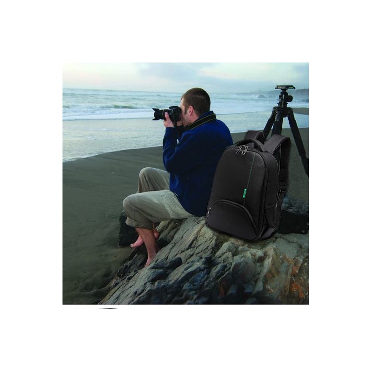 TIGERNU Waterproof SLR DSLR Digital Camera Outdoor Portable Backpack Shoulder Bag - Green-10