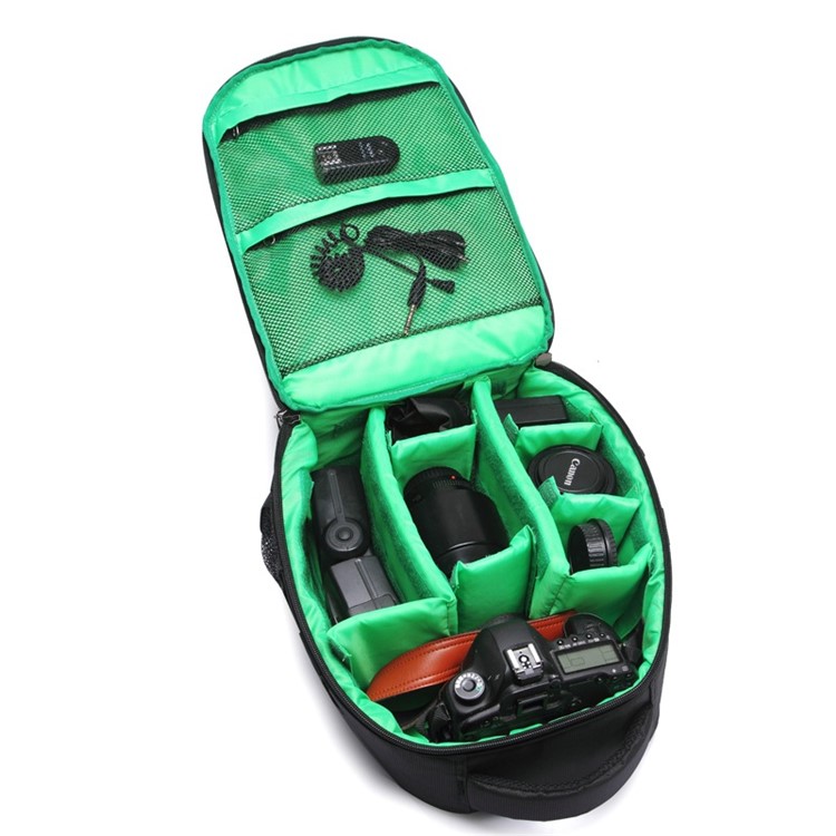 TIGERNU Waterproof SLR DSLR Digital Camera Outdoor Portable Backpack Shoulder Bag - Green-2