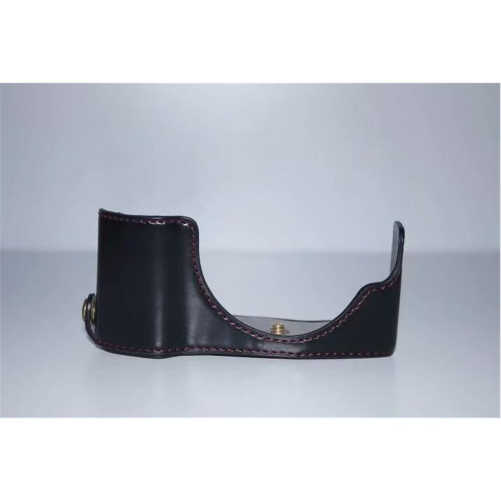 PU Leather Camera Half Bottom Case Protective Cover for Olympus E-PL7 / E-PL8 / E-PL9 - Black-11