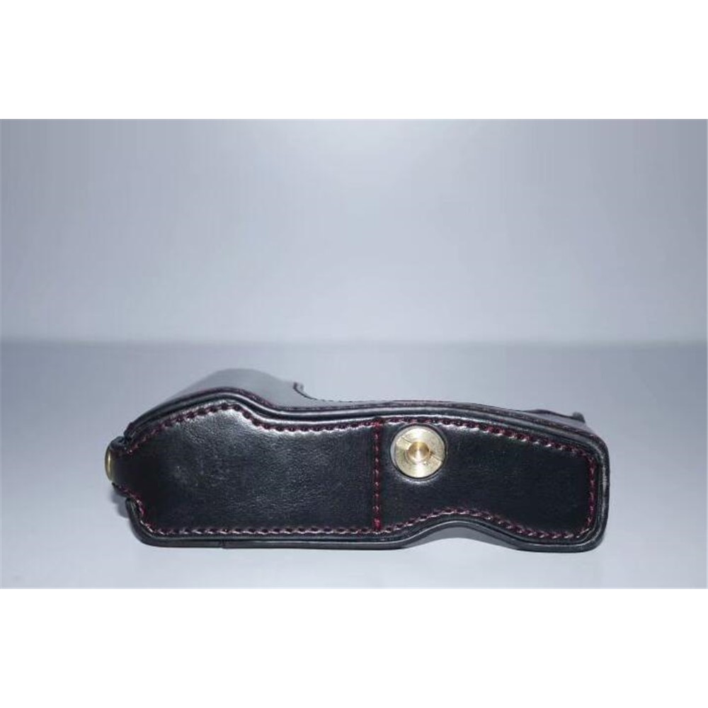 PU Leather Camera Half Bottom Case Protective Cover for Olympus E-PL7 / E-PL8 / E-PL9 - Black-3