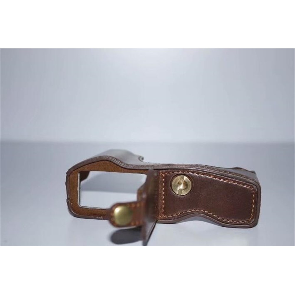 PU Leather Protective Camera Half Bottom Cover for Olympus E-PL7 / E-PL8 / E-PL9 - Coffee-3
