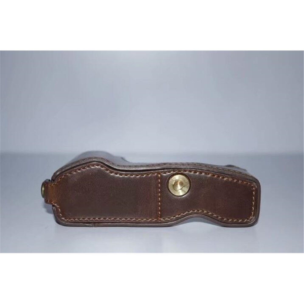 PU Leather Protective Camera Half Bottom Cover for Olympus E-PL7 / E-PL8 / E-PL9 - Coffee-4