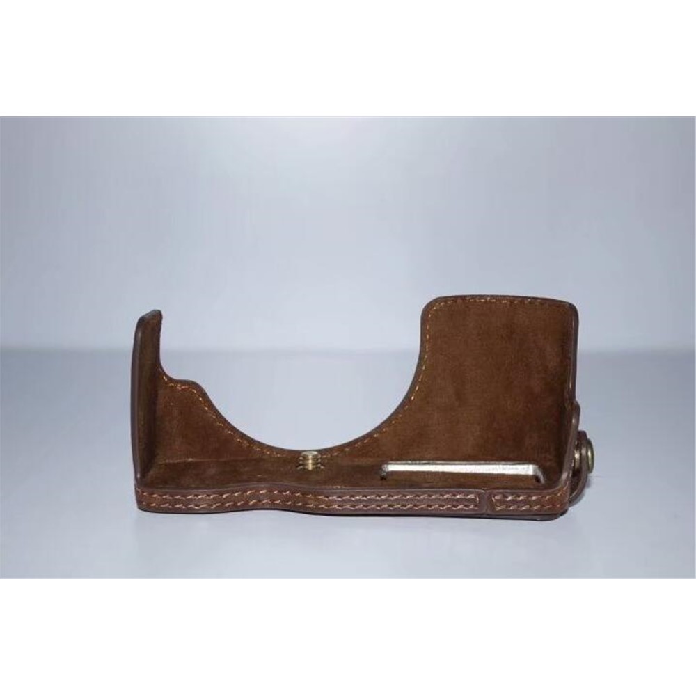PU Leather Protective Camera Half Bottom Cover for Olympus E-PL7 / E-PL8 / E-PL9 - Coffee-8