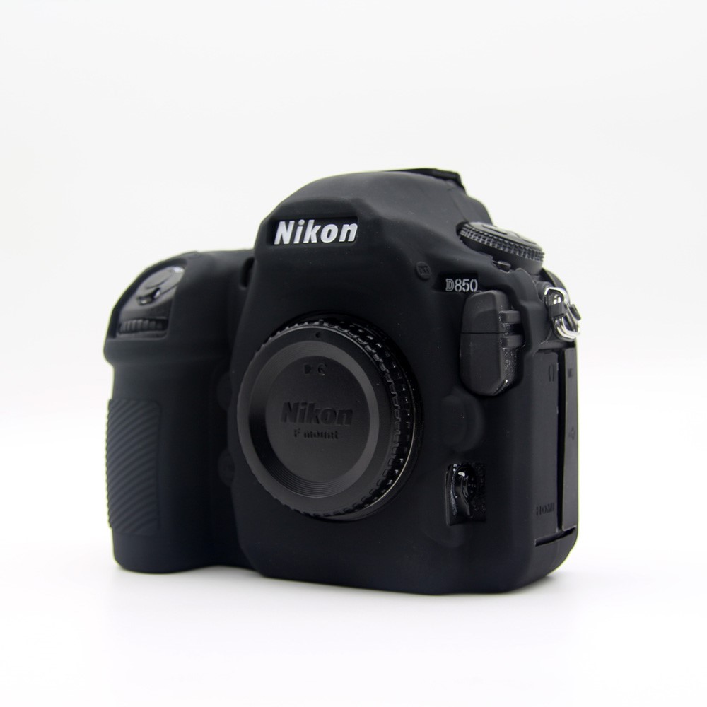 Soft Silicone Protective Case for Nikon D850 Digital SLR Camera - Black-2