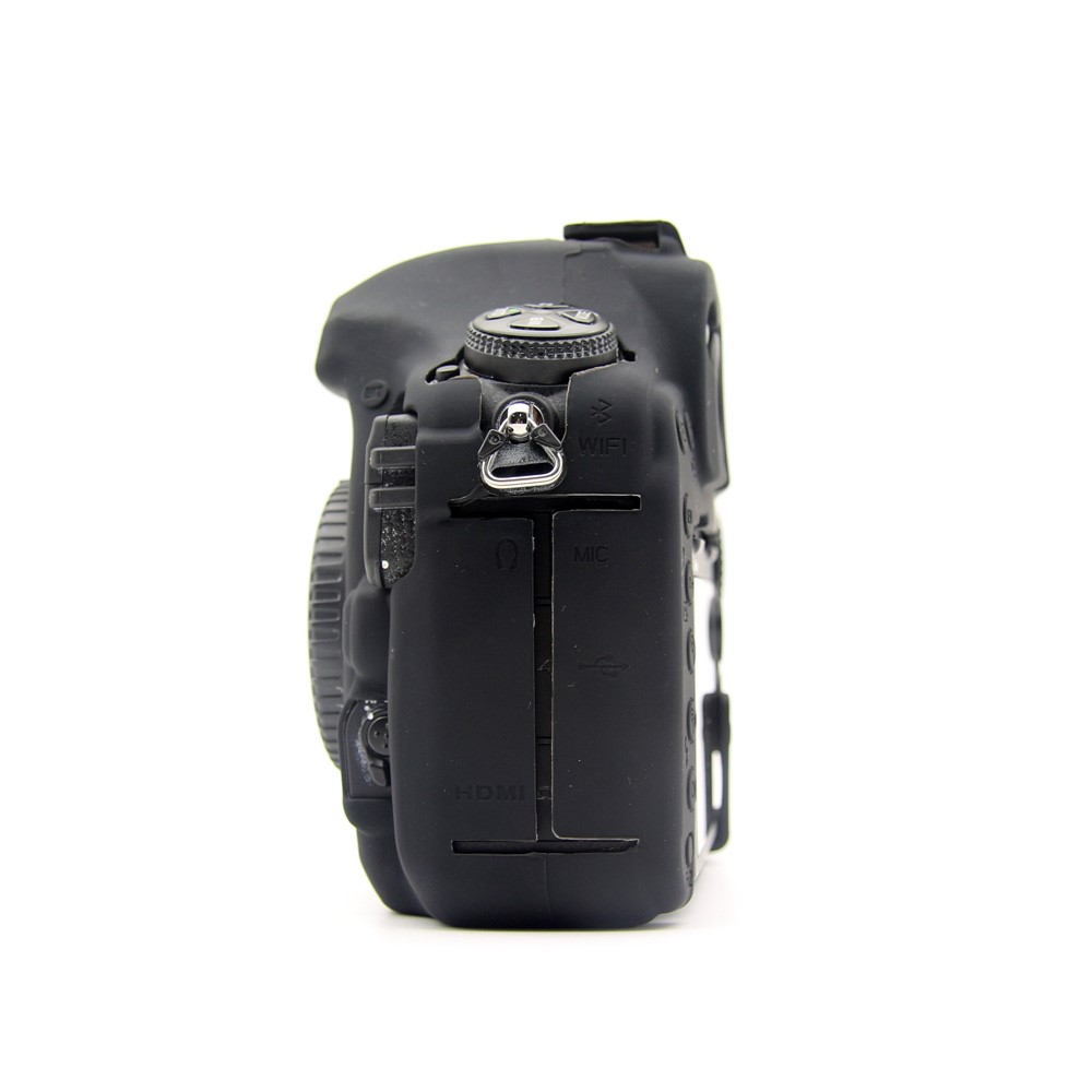 Soft Silicone Protective Case for Nikon D850 Digital SLR Camera - Black-3