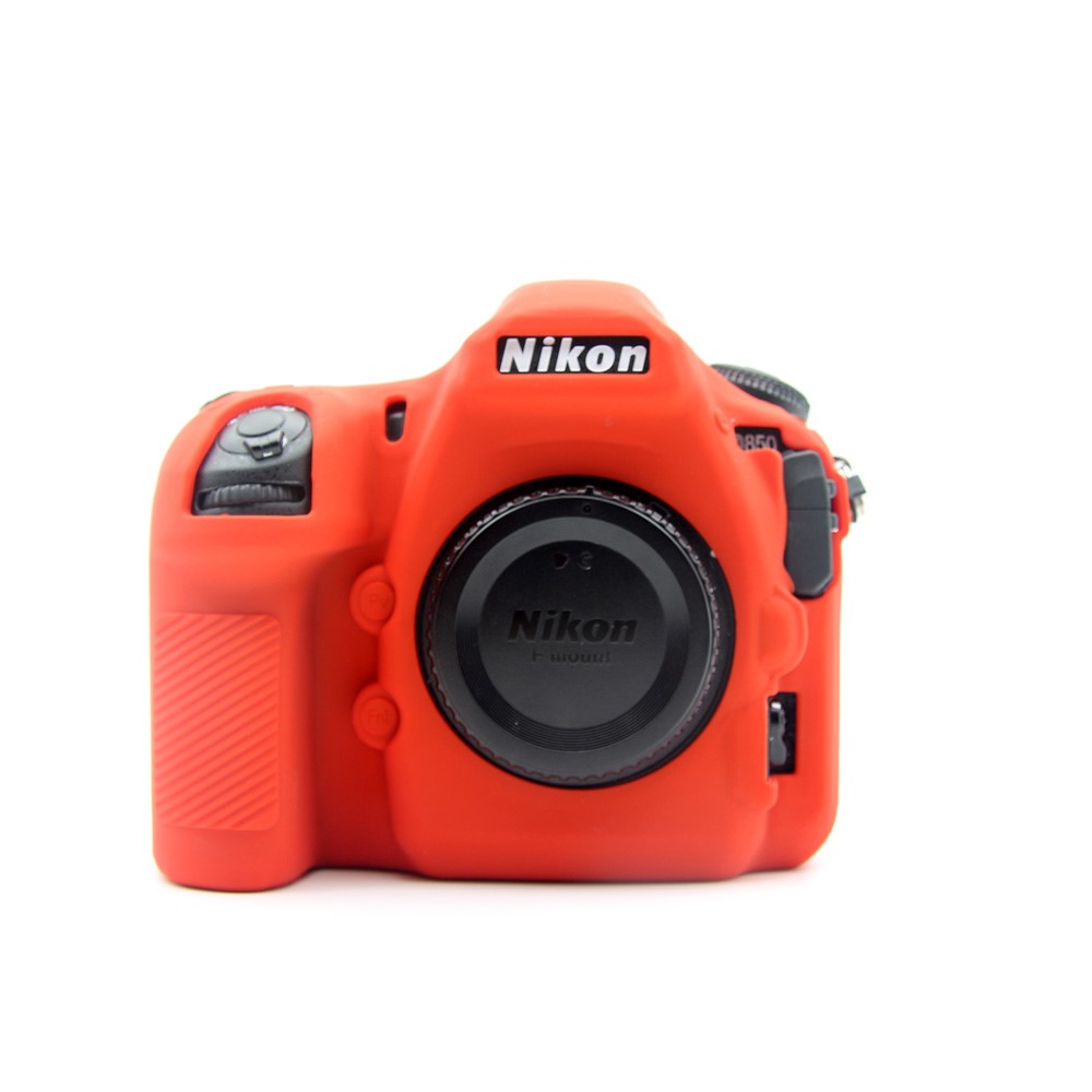 Soft Silicone Protective Shell Cover for Nikon D850 Digital SLR Camera - Red-1