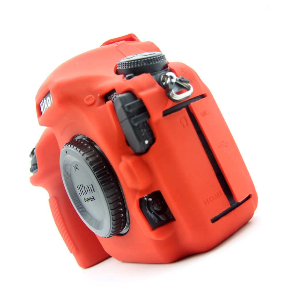 Soft Silicone Protective Shell Cover for Nikon D850 Digital SLR Camera - Red-10