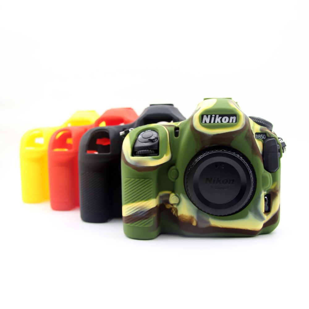 Soft Silicone Protective Shell Cover for Nikon D850 Digital SLR Camera - Red-11