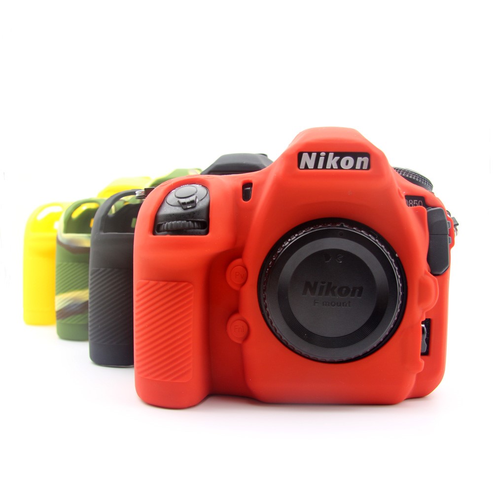 Soft Silicone Protective Shell Cover for Nikon D850 Digital SLR Camera - Red-12