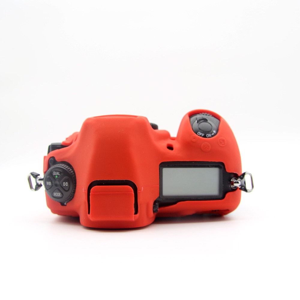 Soft Silicone Protective Shell Cover for Nikon D850 Digital SLR Camera - Red-5
