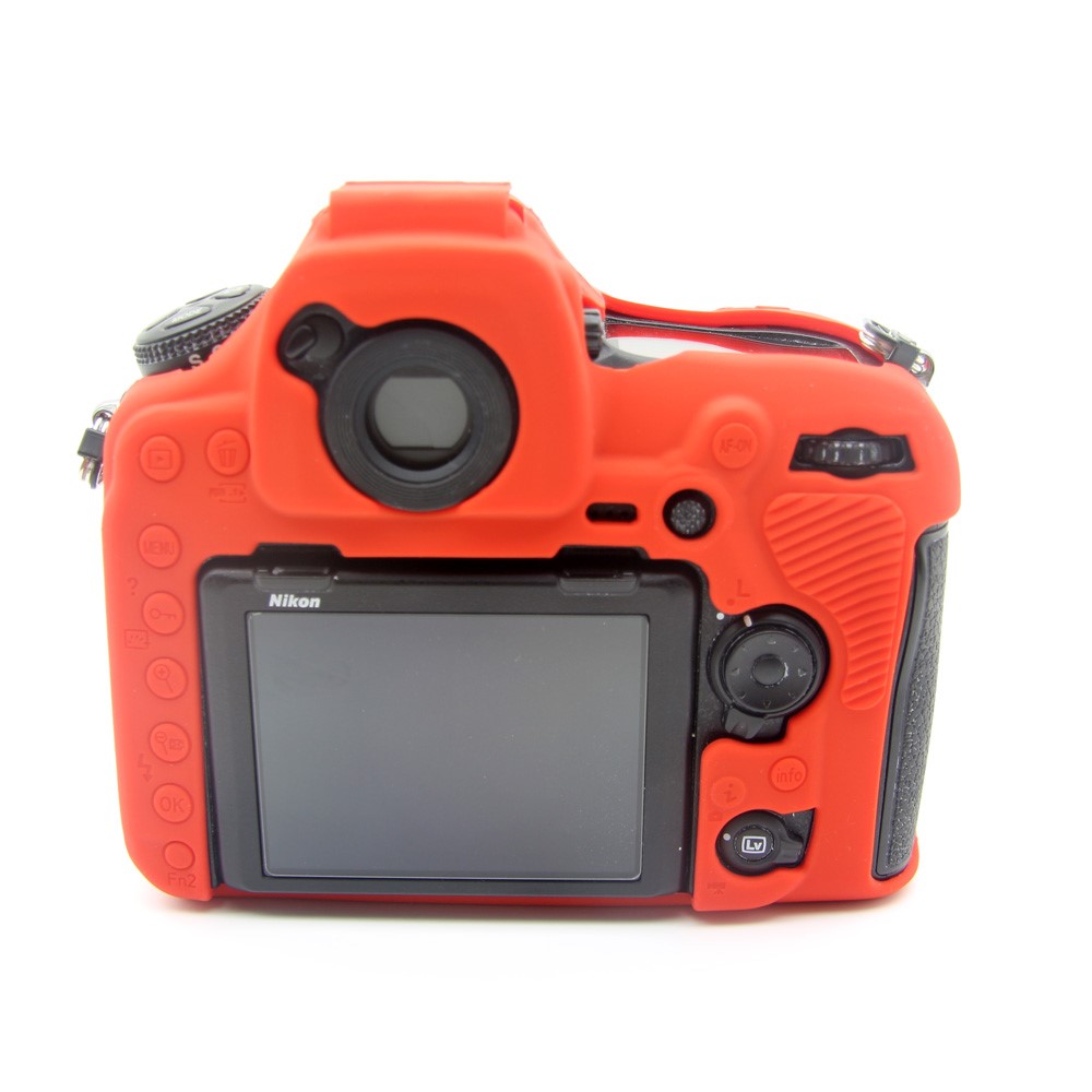 Soft Silicone Protective Shell Cover for Nikon D850 Digital SLR Camera - Red-9