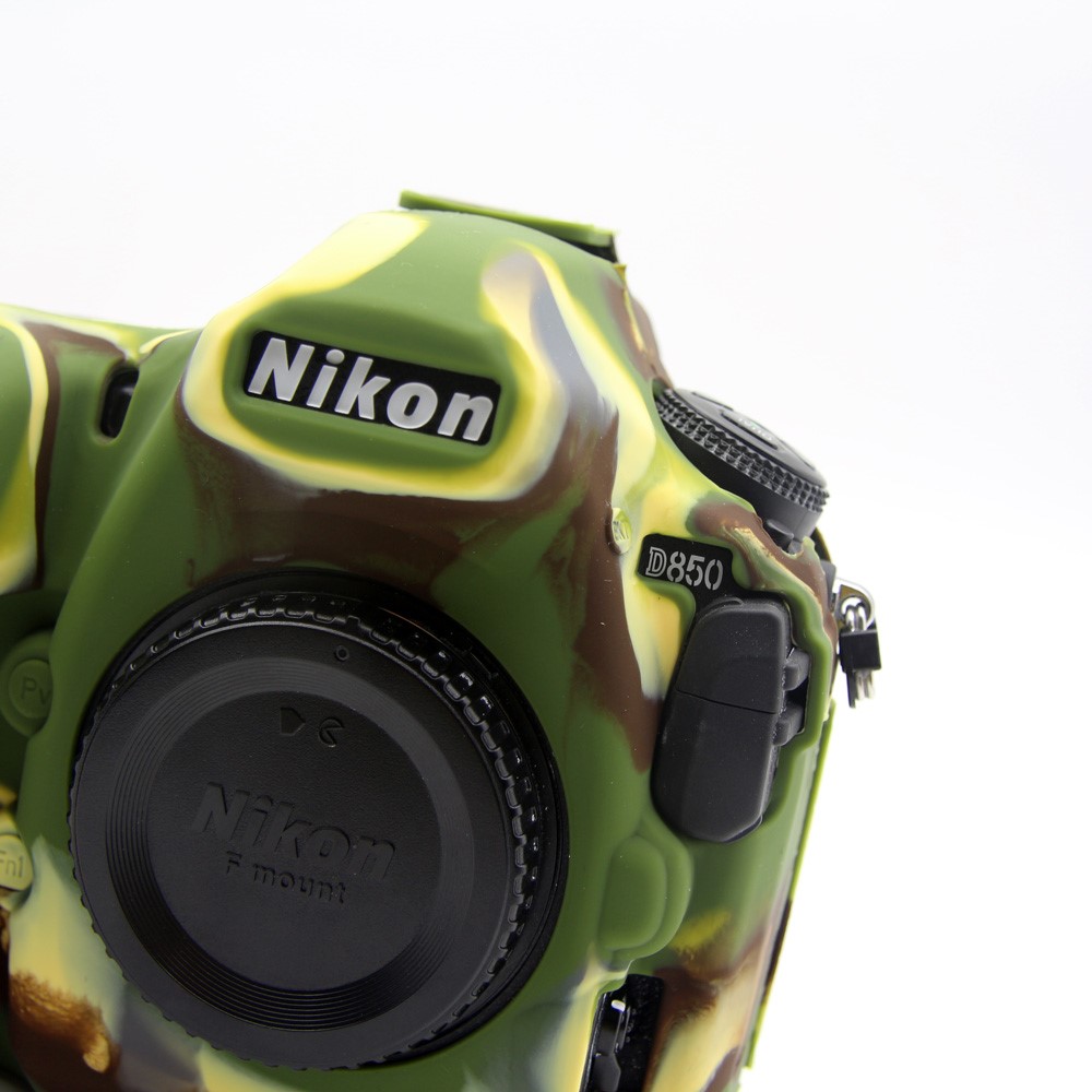 Funda Protectora De Silicona Suave Para Nikon D850 Digital SLR Cámara - Camuflaje