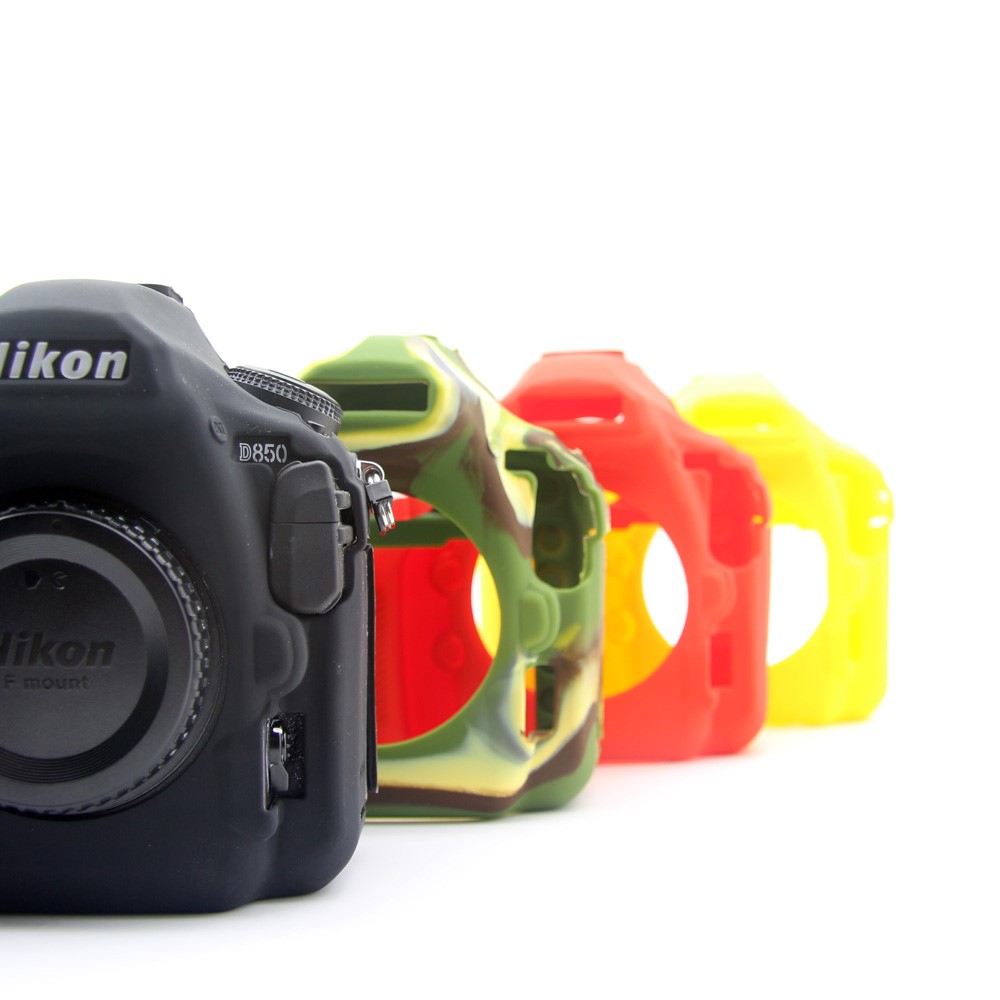 Caso De Bolsa Protetora De Silicone Macio Para Nikon D850 Digital Câmera Slr - Camuflar