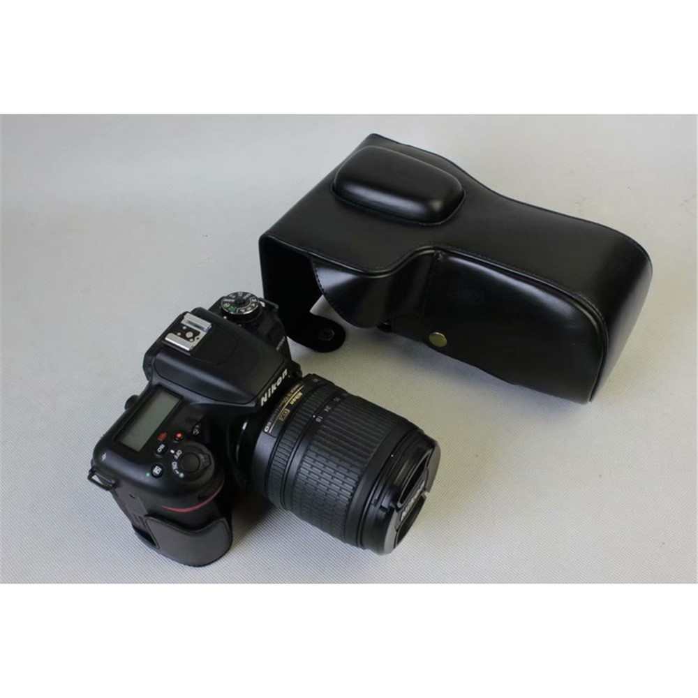 PU Leather Camera Protective Case for Nikon D7500 Digital SLR Camera - Black-6