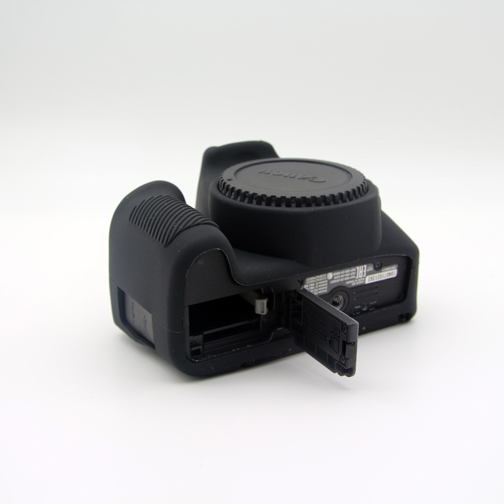 Flexible Silicone Camera Protective Cover for Canon EOS 200D - Black-6