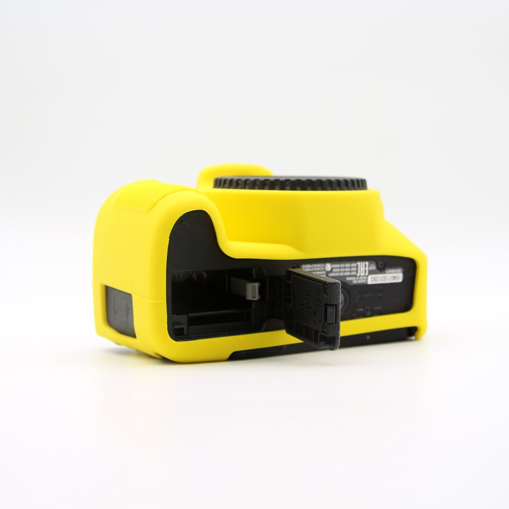 Soft Silicone Camera Casing Cover for Canon EOS 200D - Yellow-6