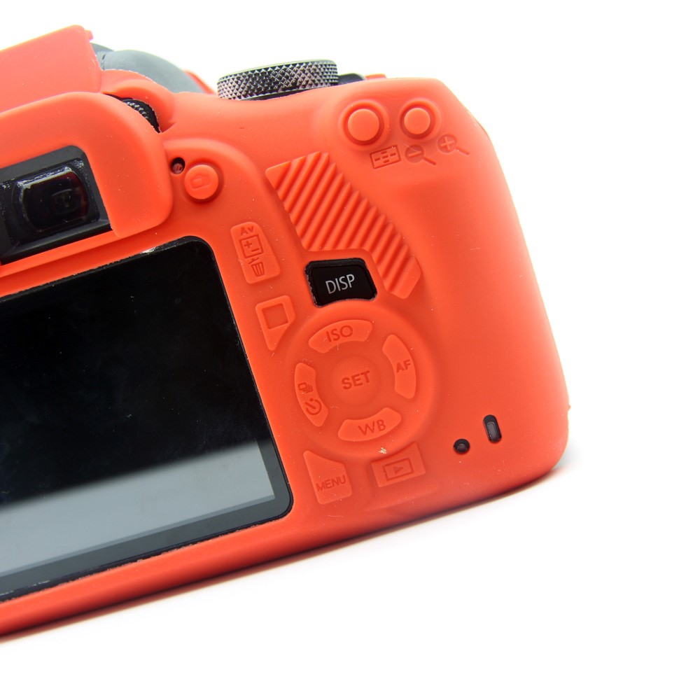Flexible Silicone Camera Casing Cover for Canon EOS 1300D 1500D - Red-7