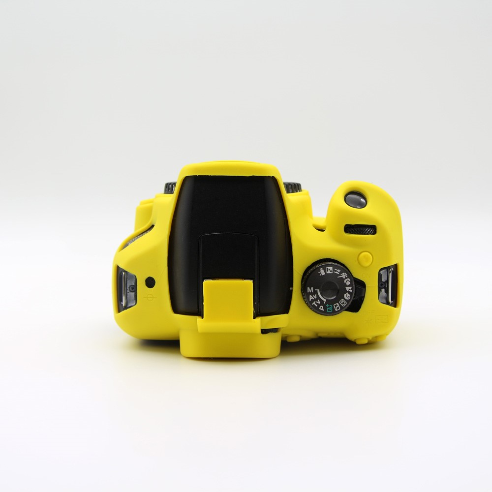 Flexible Silicone Camera Bag Cover for Canon EOS 1300D 1500D - Yellow-4