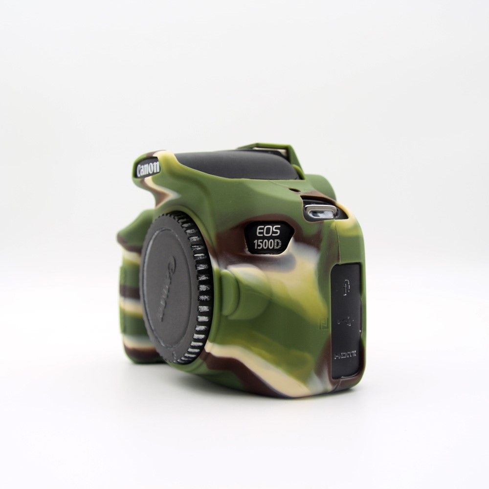 Flexible Silicone Protective Bag Cover for Canon EOS 1300D 1500D - Camouflage-2