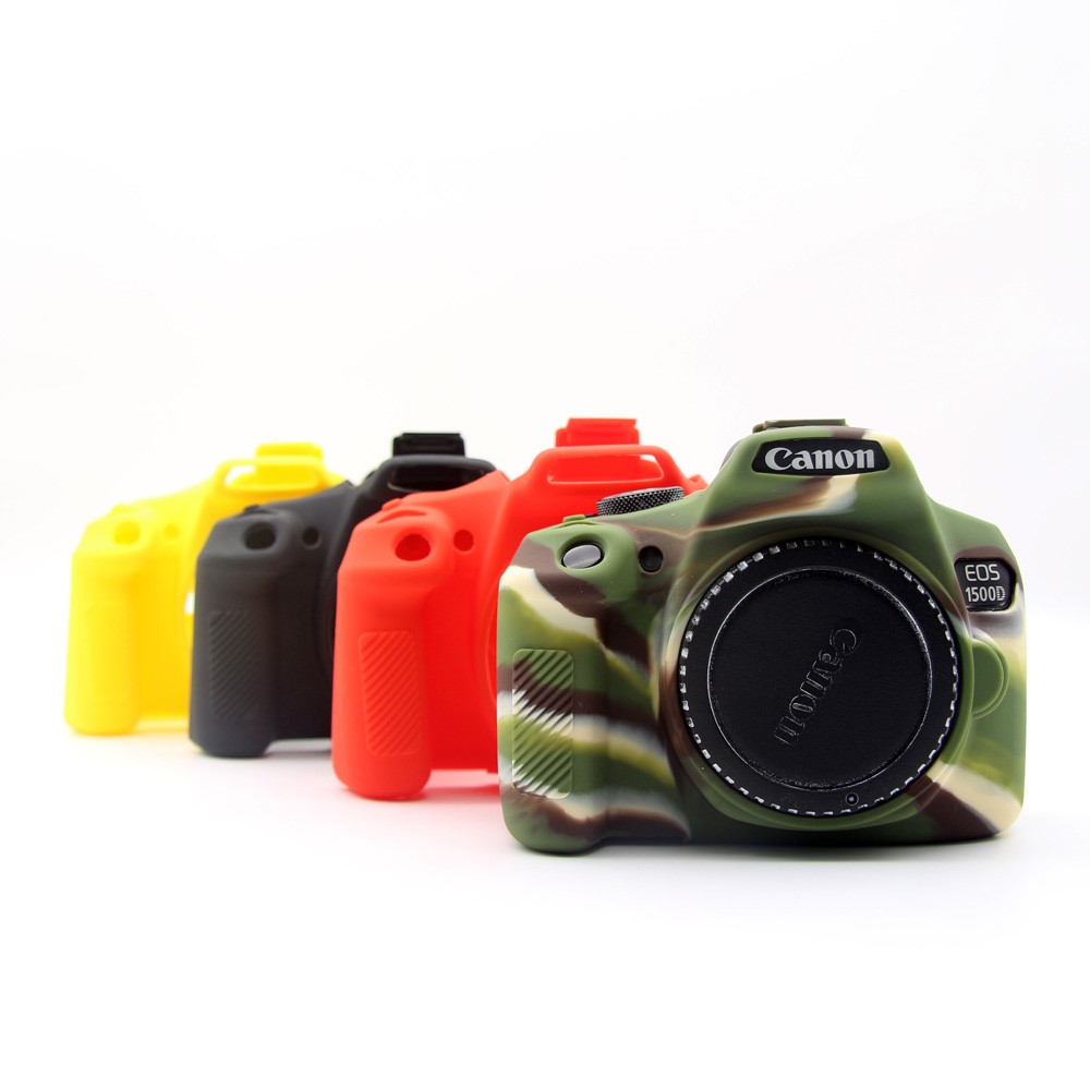 Flexible Silicone Protective Bag Cover for Canon EOS 1300D 1500D - Camouflage-6