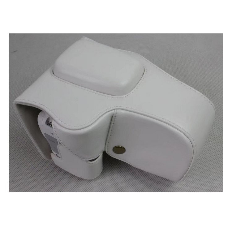PU Leather Camera Protective Bag for Canon EOS 200D - White-1