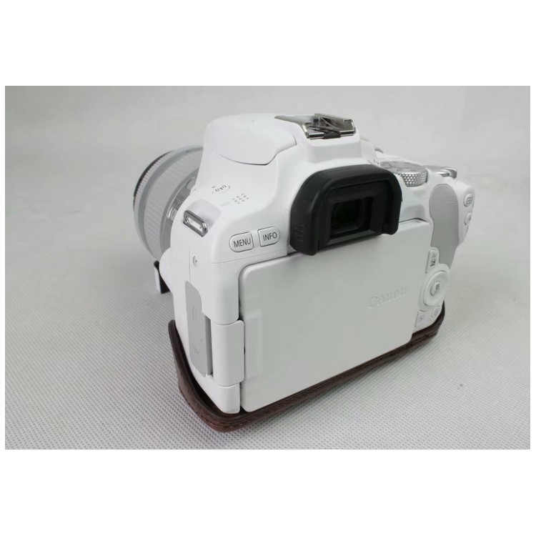 PU Leather Camera Case Bag Protector for Canon EOS 200D - Coffee-10