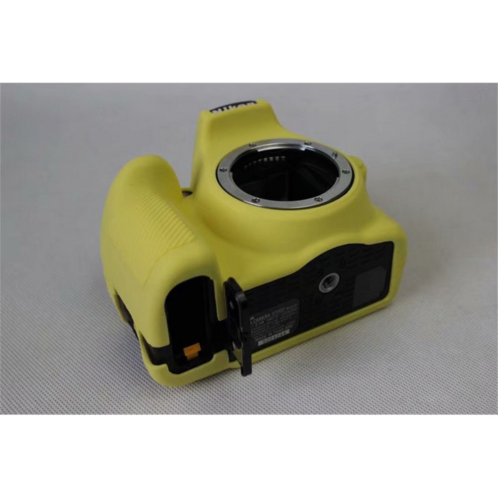 Flexible Silicone Protective Case for Nikon D3400 DSLR Camera - Yellow-9