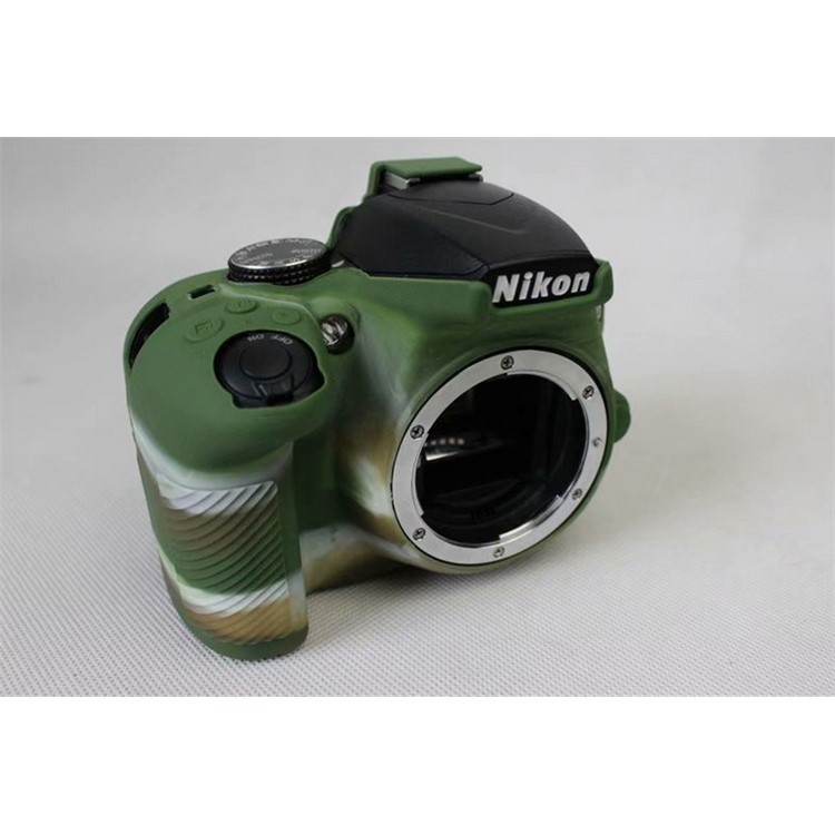Flexible Silicone Protective Shell for Nikon D3400 DSLR Camera - Camouflage-2