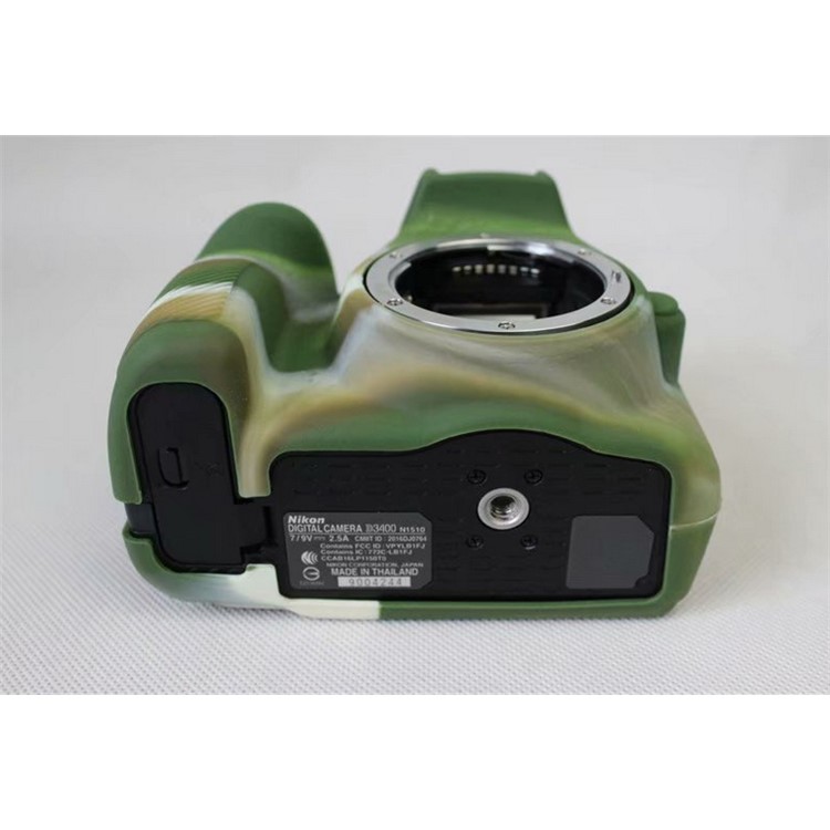 Flexible Silicone Protective Shell for Nikon D3400 DSLR Camera - Camouflage-7