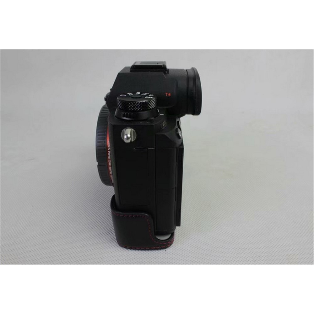 Half Camera PU Leather Protective Case for Sony ILCE-9 / A9 / A7RM3 A7RIII - Black-6